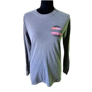 Carlsbad Caverns National Park Womens Gray Long Sleeve Graphic Top Small